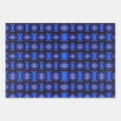 Sapphire blue sky geometrisch elektrisch mooi  inpakpapier vel (Voorkant 2)