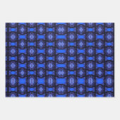 Sapphire blue sky geometrisch elektrisch mooi  inpakpapier vel (Voorkant)
