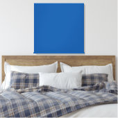 Sapphire Blue Specialized Dark Color Background Canvas Afdruk (Insitu (Slaapkamer))