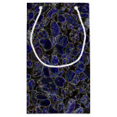 Sapphire Blue Stones met stralende gloed Klein Cadeauzakje (Achterkant)