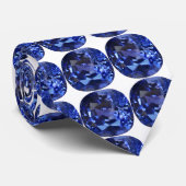 Sapphire Blue Stropdas (Opgerold)