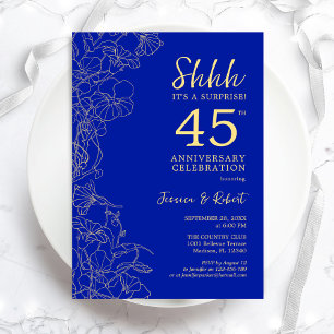 Sapphire Blue Surprise 45e Jubileum Kaart