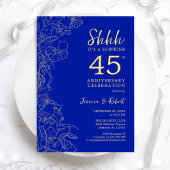 Sapphire Blue Surprise 45th Anniversary Kaart
