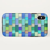 Sapphire Blue Tegels Case-Mate iPhone Case (Achterkant (horizontaal))
