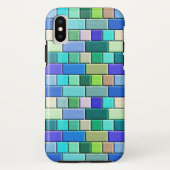 Sapphire Blue Tegels Case-Mate iPhone Case (Achterkant)