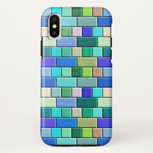 Sapphire Blue Tegels Case-Mate iPhone Case (Achterkant)