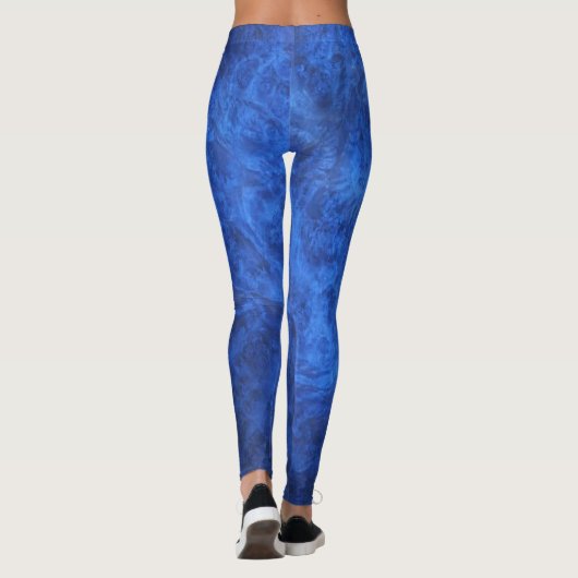Sapphire Blue Velvet Leggings (Achterkant)