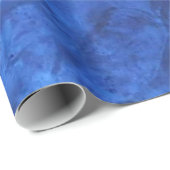 Sapphire Blue Velvet Wrapping Paper Cadeaupapier (Rol Hoek)