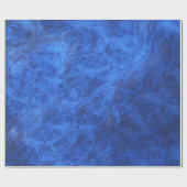 Sapphire Blue Velvet Wrapping Paper Cadeaupapier (Vlak)
