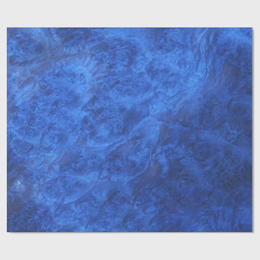 Sapphire Blue Velvet Wrapping Paper Cadeaupapier (Vlak)