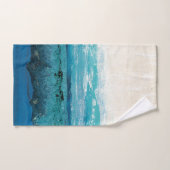 Sapphire Blue-Waterverf Bad Handdoek (Handdoek)