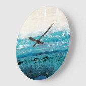 Sapphire Blue Waterverf Grote Klok (Hoek)