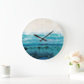 Sapphire Blue Waterverf Grote Klok (Huis)