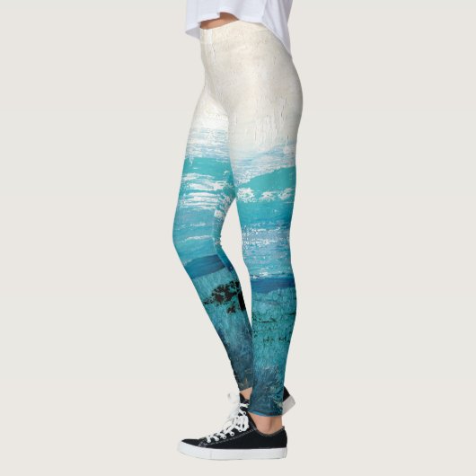 Sapphire Blue-Waterverf Leggings (Links)