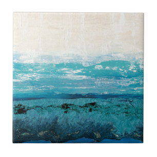 Sapphire Blue-Waterverf Tegeltje