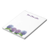Sapphire Blues Hydrangeas Notepad Notitieblok (Linkerzijde)