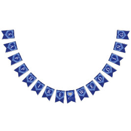 Sapphire bruiloft 45e verjaardag aangepaste foto vlaggetjes