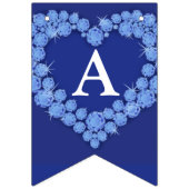 Sapphire bruiloft 45e verjaardag aangepaste foto vlaggetjes (Tweede vlag)