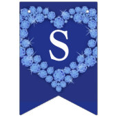 Sapphire bruiloft 45e verjaardag aangepaste foto vlaggetjes (Eerste vlag)