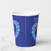 Sapphire bruiloft herdenkingsdag aangepaste foto b papieren bekers (Rechts)