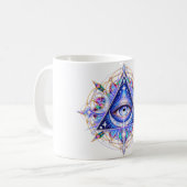 Sapphire Celestial Eye Koffiemok (Voorkant links)