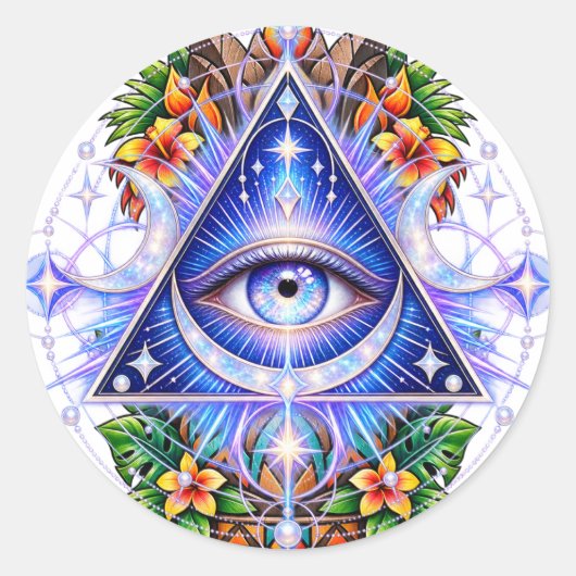 Sapphire Celestial Eye Sticker (Voorkant)