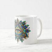 Sapphire Chevron Eye Koffiemok (Voorkant rechts)