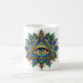 Sapphire Chevron Eye Koffiemok (Center)
