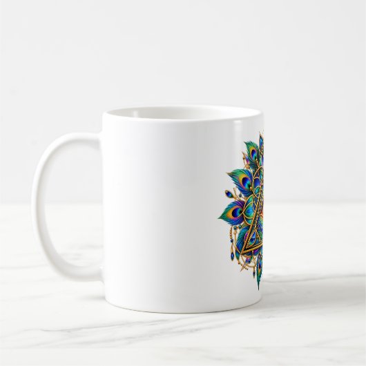 Sapphire Chevron Eye Koffiemok (Links)