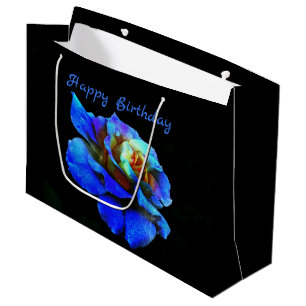 Sapphire Cobalt Blue Stropdas Dyed Roos - Happy Bi Groot Cadeauzakje
