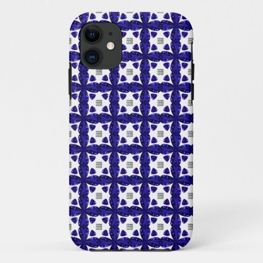 Sapphire Diamond Art, Blue Case-Mate iPhone Case (Achterkant)
