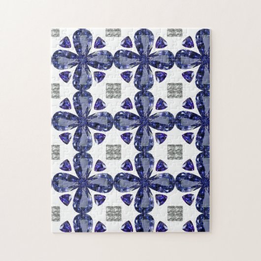 Sapphire Diamond Art, Blue Legpuzzel (Verticaal)