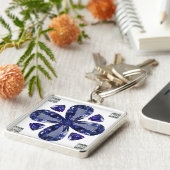 Sapphire Diamond Art, Blue Sleutelhanger (Zijkant)