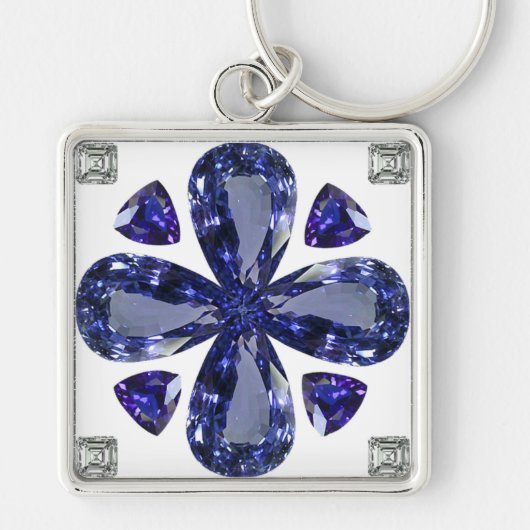 Sapphire Diamond Art, Blue Sleutelhanger (Voorkant)