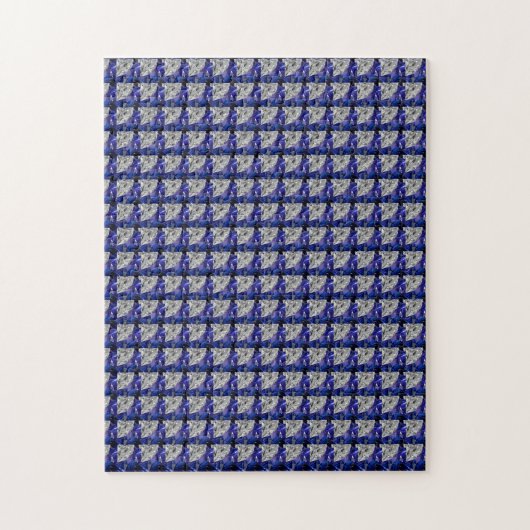 Sapphire Diamond Gemstone Art Blue Legpuzzel (Verticaal)