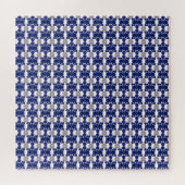 Sapphire Diamond Gemstone Art Blue Legpuzzel (Horizontaal)