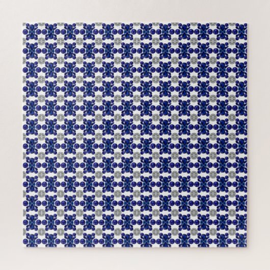 Sapphire Diamond Gemstone Art Blue Legpuzzel (Verticaal)