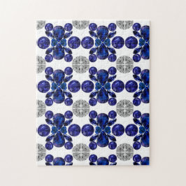 Sapphire Diamond Gemstone Art Blue Legpuzzel