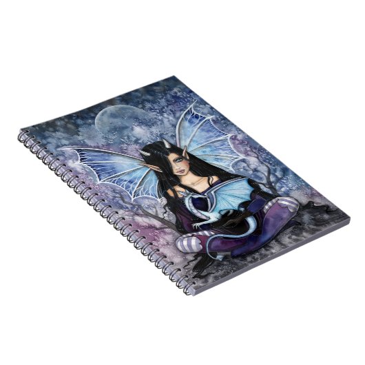 Sapphire Dragon Fairy Notitieboek (Rechterzijde)