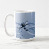 Sapphire Dragonflies Coffee Mok (Links)