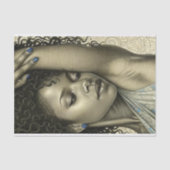 Sapphire Dreams Moderne Art Deco Beauty Decoupage Tissuepapier (Voorkant)