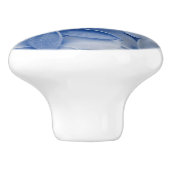 Sapphire en Azure Flowers Keramische Knop (Zijkant)