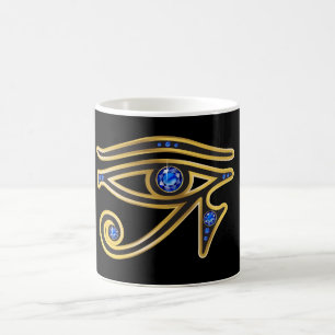 Sapphire Eye of Ra in Gold Mok