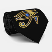 Sapphire Eye of Ra in Gold Stropdas (Opgerold)