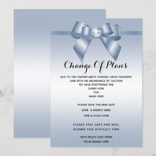 Sapphire Gem Bow & Lint Verandering van plan Kaart