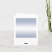 Sapphire Gem Bow & Ribbon 45e bruiloft Jubileum Bedankkaart (Achterkant)