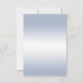 Sapphire Gem Bow & Ribbon 45e bruiloft Jubileum RSVP Kaartje (Achterkant)