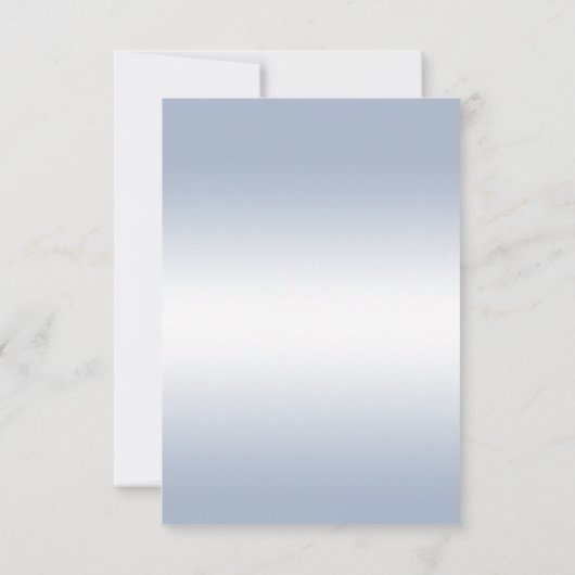 Sapphire Gem Bow & Ribbon 45e bruiloft Jubileum RSVP Kaartje (Achterkant)