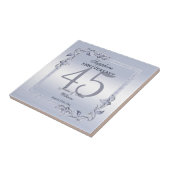 Sapphire Gem & Glitter 45th Wedding Jubileum Tegeltje (Zijkant)