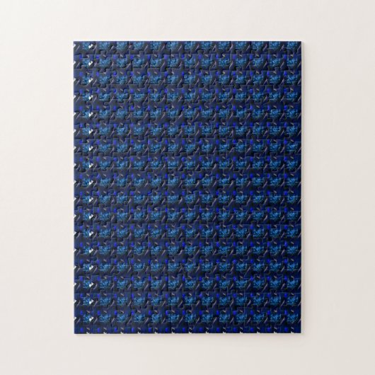 Sapphire Gemstone Art, Blue Legpuzzel (Verticaal)